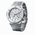 Silver Chrono Steel Master Watch
