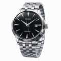 Black Sunburst Steel Classic Watch