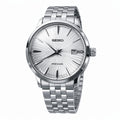 Silver Sunburst Steel Classic Watch